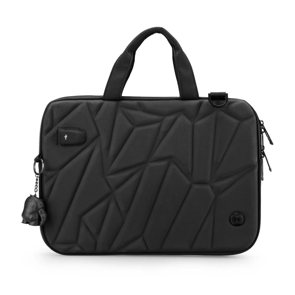 SwissDigital® VACALLO USB Charging Port Stylish 16″ Laptop Sleeve 1