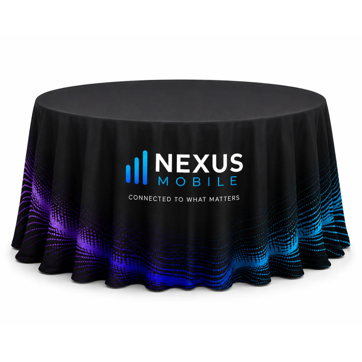 108" Round Eco-Poly Table Throw 1