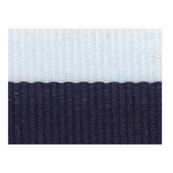 Navy Blue/White "V" Neck Ribbon with Clip, 7/8" wide 1
