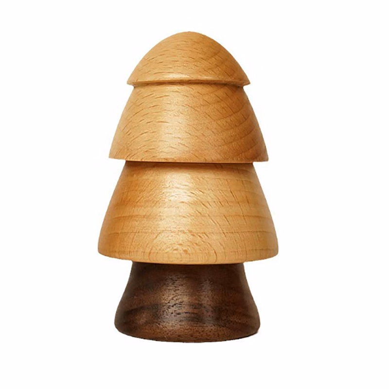 Tree Shape Wooden Toothpick Holder Dispenser