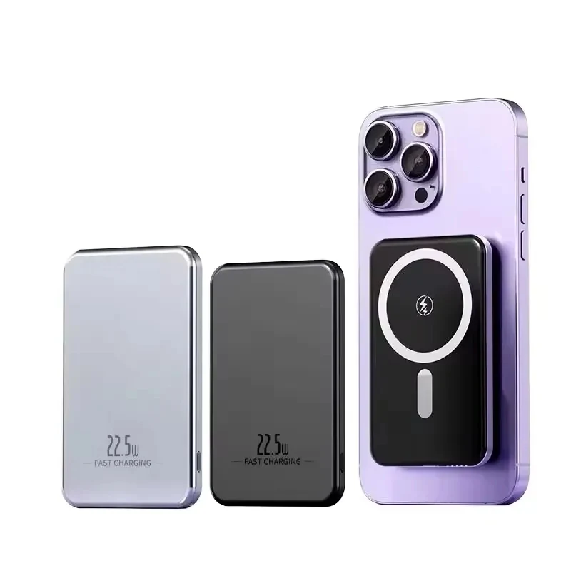 10000mAh Magnetic Power Bank Wireless Portable Charger 1