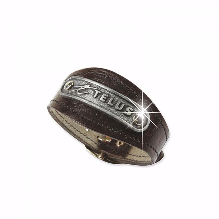 Synthetic Leather Bracelet with Buckle Closure