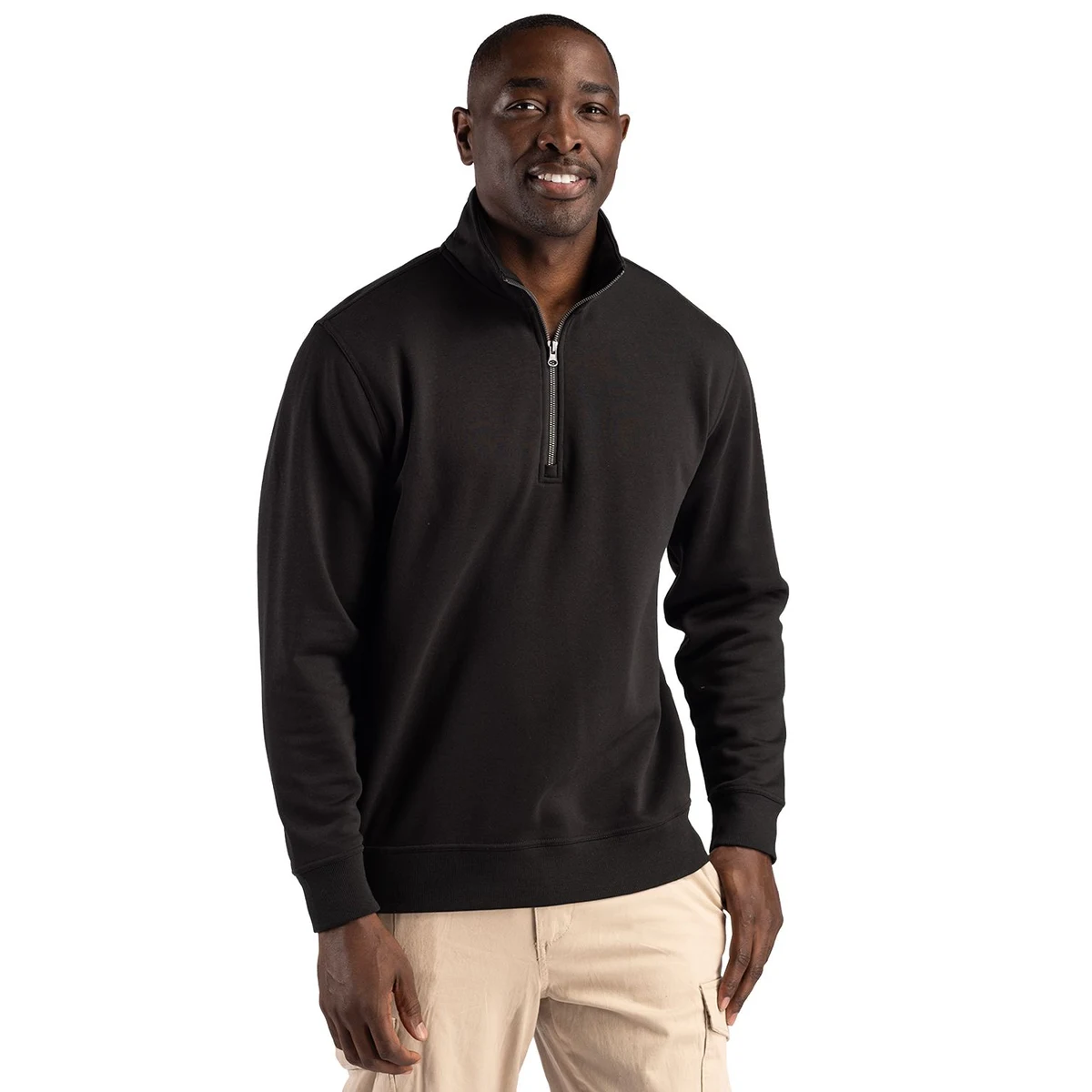 Clique Drive Recycled Unisex Quarter Zip Sweatshirt 1
