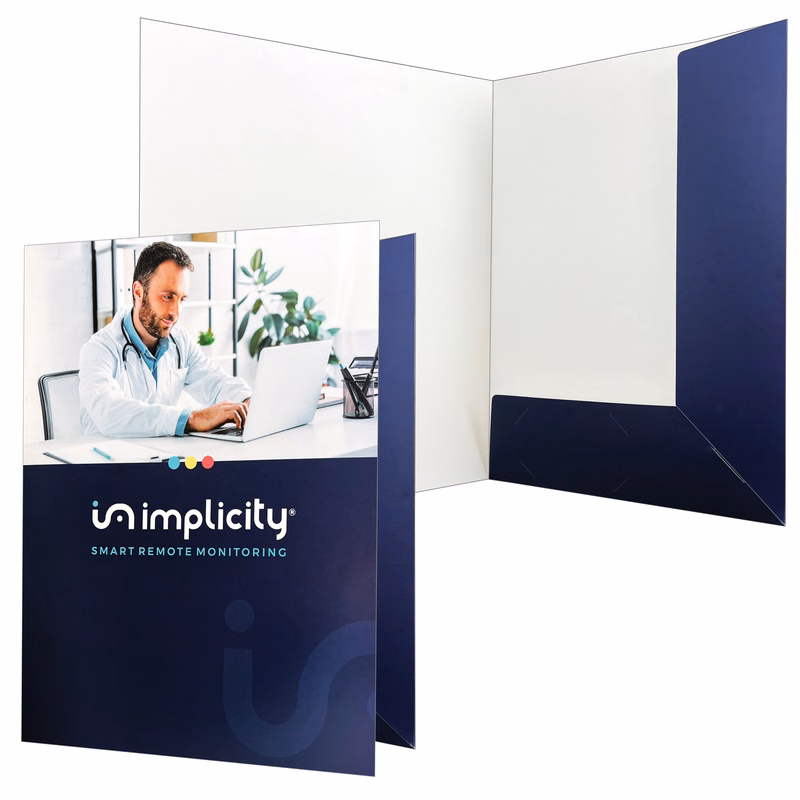 Large Presentation Folder Eco Friendly Non-Adhesive