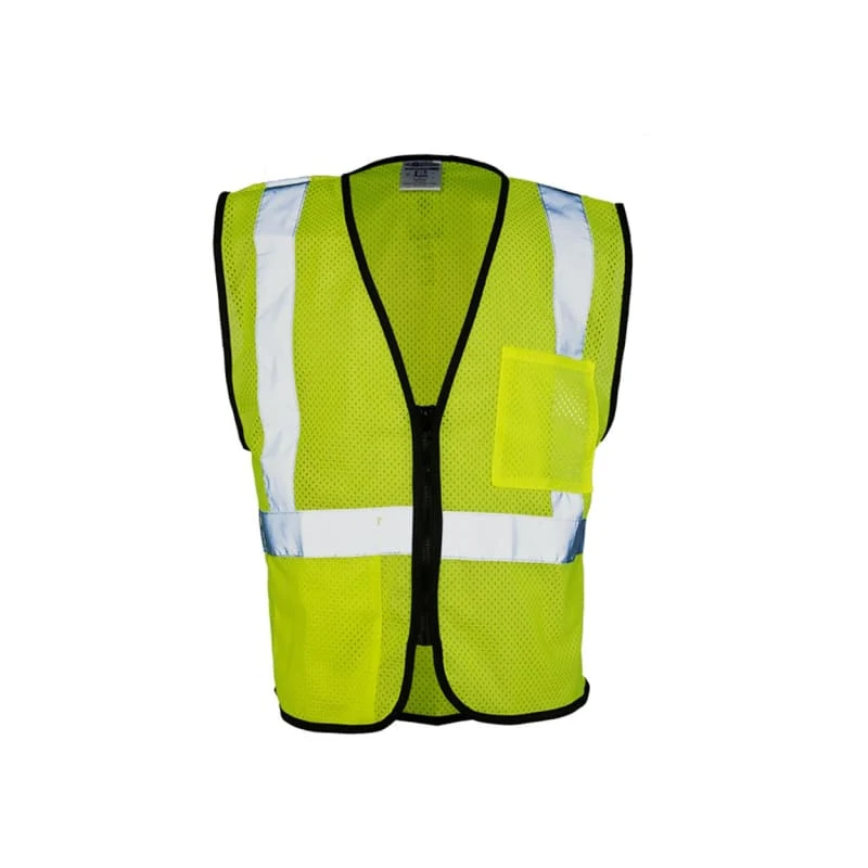 Kishigo Unisex Double-Pocket Zippered Economy Class 2 Vest - 1537-1538 1