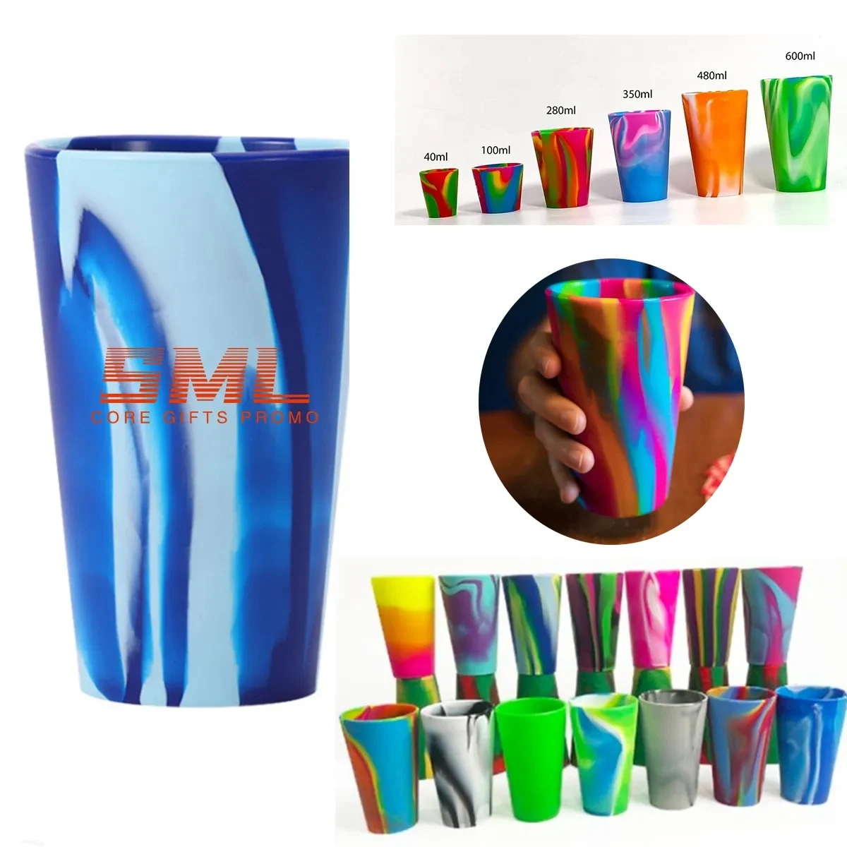 16 oz Unbreakable Silicone Wine Shatterproof Drinking Glasse 1