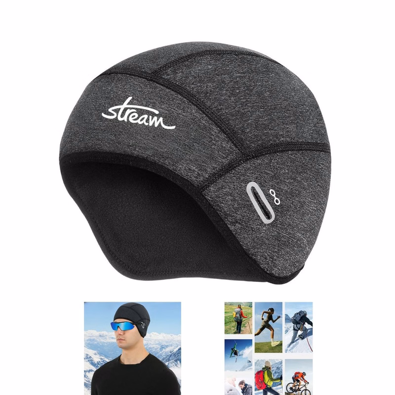 Winter Helmet Liner Skull Cap with Glasses Holes