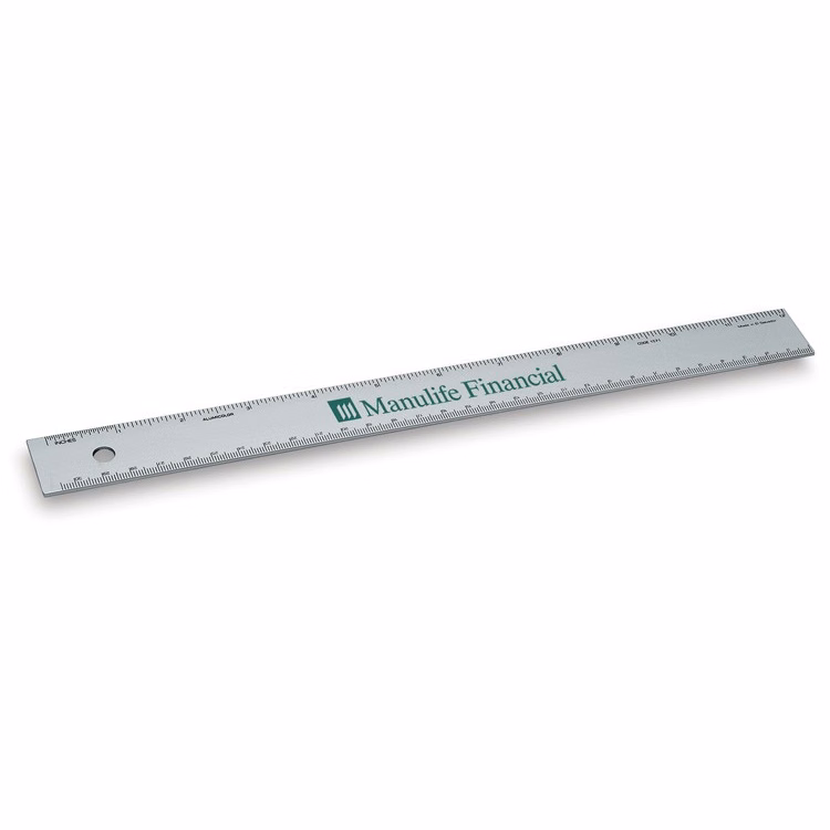 12" Non-slip Straight Edge Aluminum Ruler