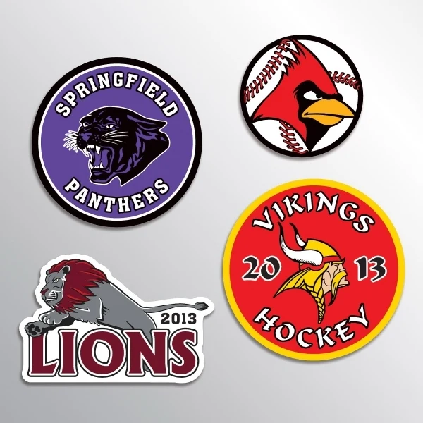 Sport Helmet Decal - Any Shape, 1.1 to 2.5 SQ" (FULL COLOR or PMS COLOR MATCH)) 1