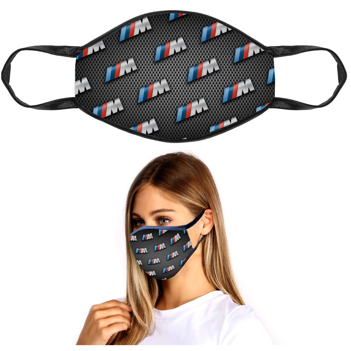 USA Made Full Color Face Mask with Ear Loops - Sublimated 1