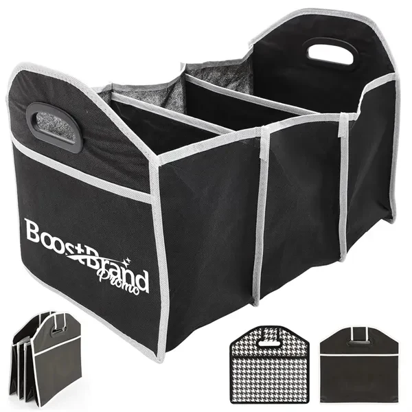 Custom Foldable Multi-Compartment Car Trunk Organizer — Auto Storage Promo 1