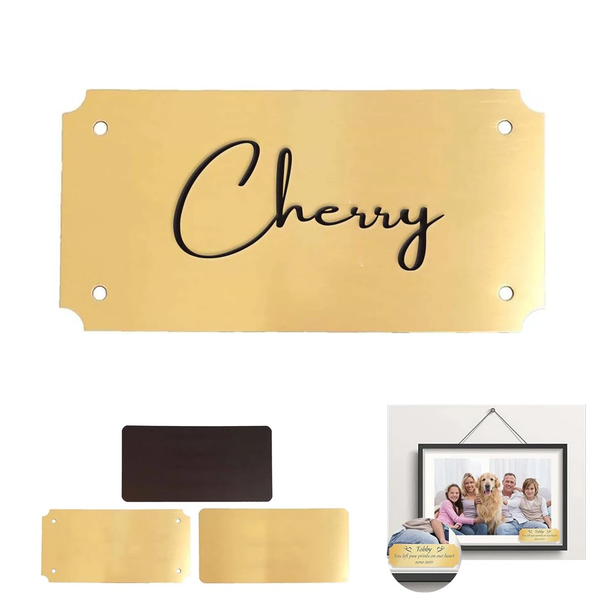 Customized Engraved Brass Sign 1