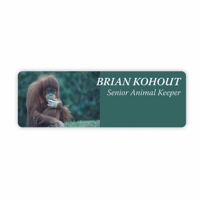 Rectangular Nameplate w/Rounded Corners (3"X9") Rectangle