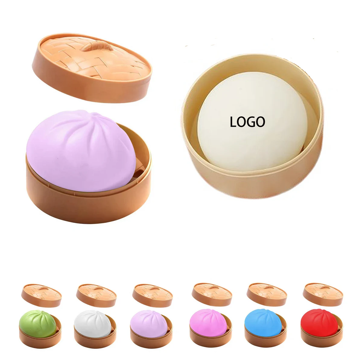 MOQ 10 Baozi Squeeze Toy 1