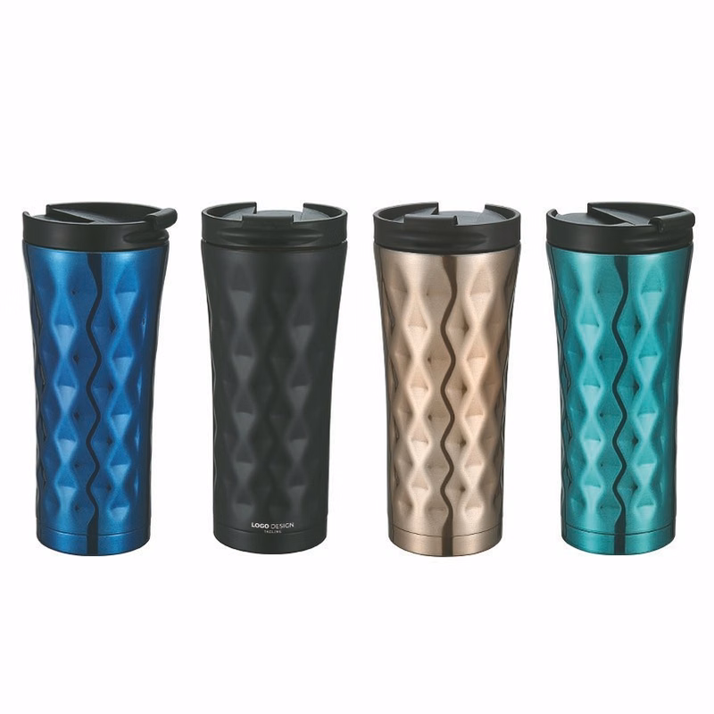 Insulated Coffee Mug 17oz, Leak Proof Coffee Cups with Lid, Thermal Coffee Cups Stainless Steel