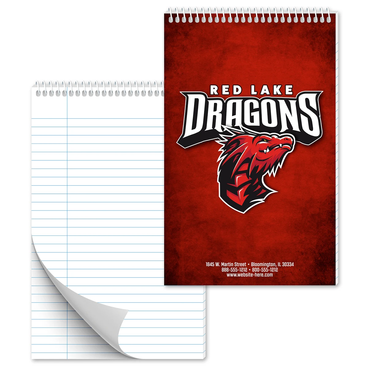Spiral Bound Notebook - 50 Sheets - 5.125x8.125 (Top Bound) 1
