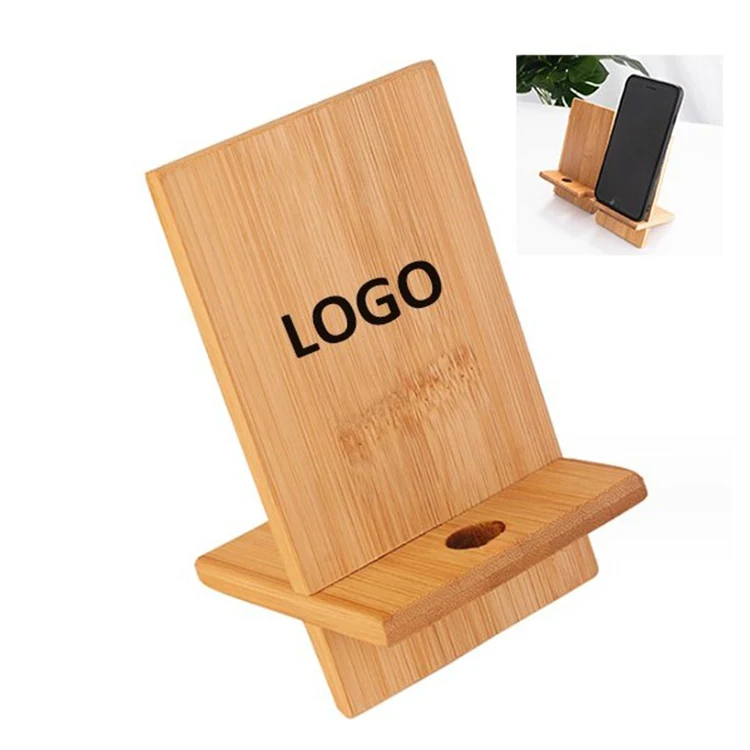 Creative Bamboo Cell Phone Stand 1