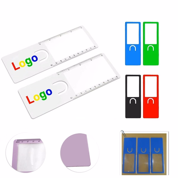 Custom 7.5 Inch PVC Ruler Magnifier with Reinforced Edge — Reading & Detail Work Tool