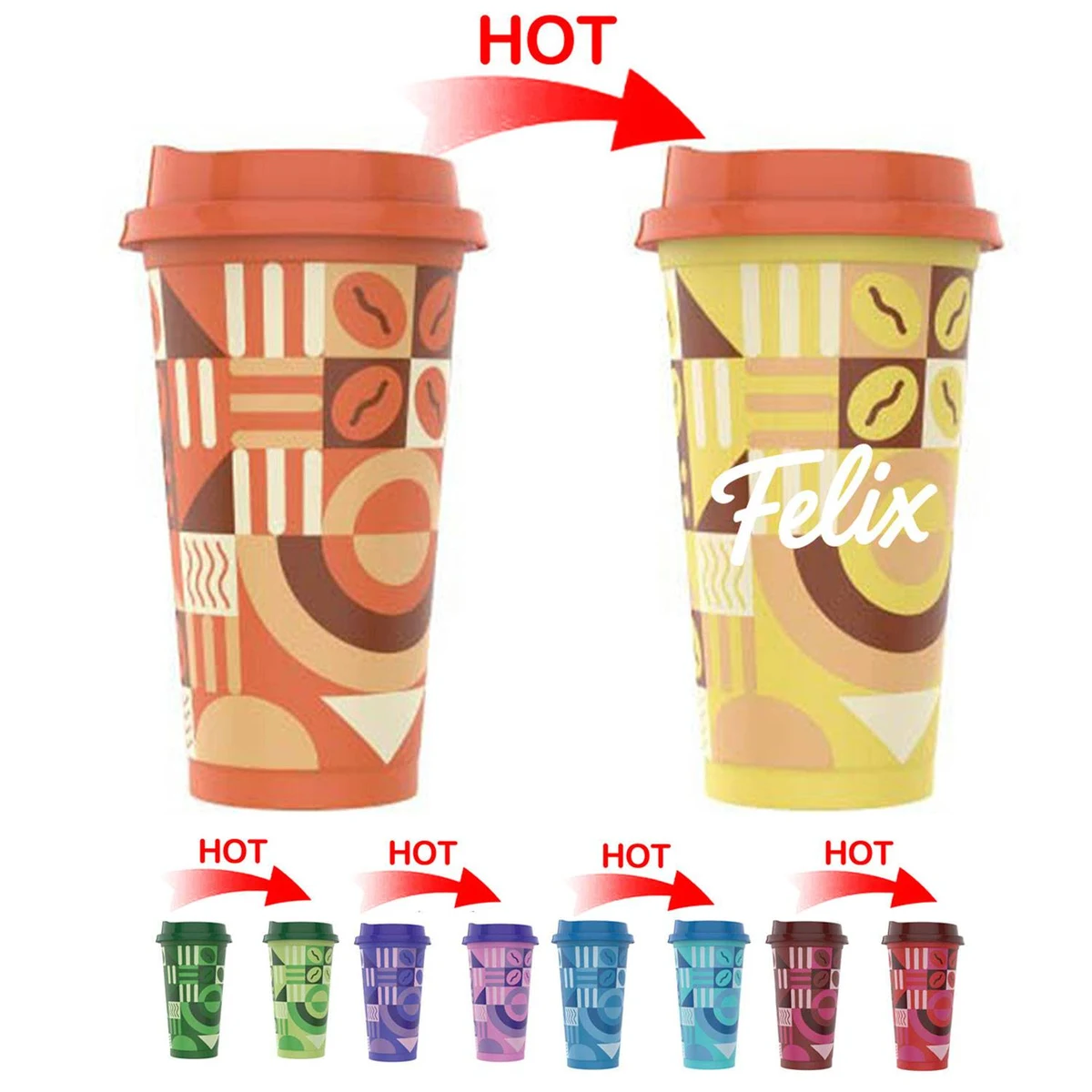 16oz Color-Changing PP Cup – BPA-Free & Durable 1