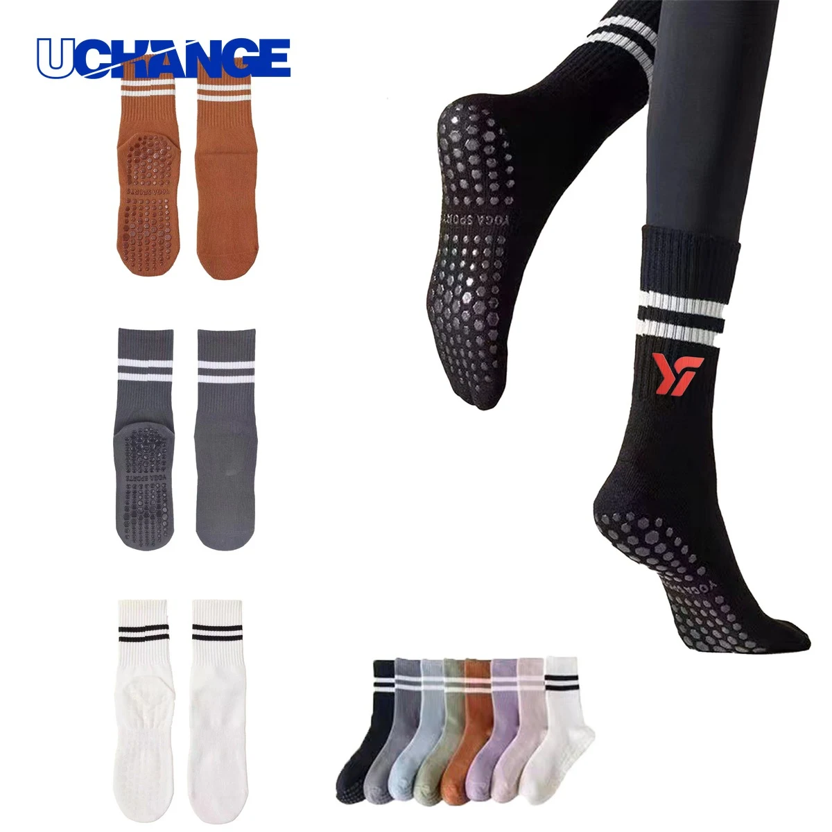 Long Non-Slip Yoga Socks 1