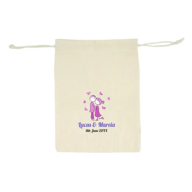Canvas Drawstring Bags - Printed (Front and Back) 1