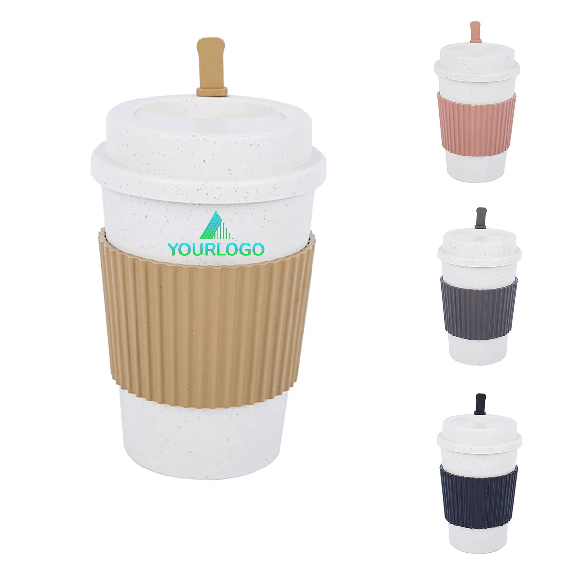 Wheat Straw Lid Coffee Mug 1