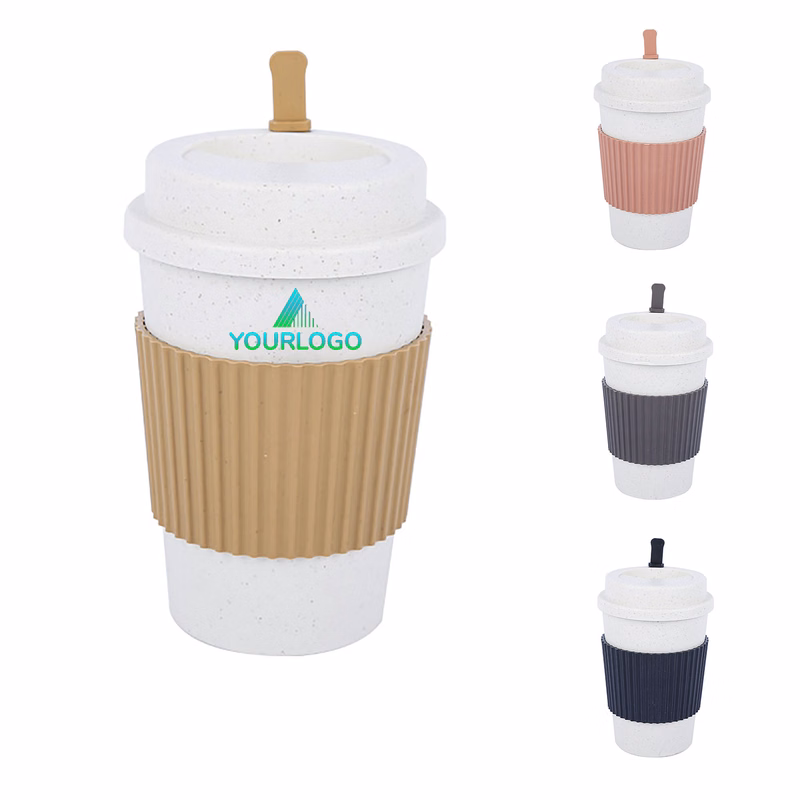 Wheat Straw Lid Coffee Mug