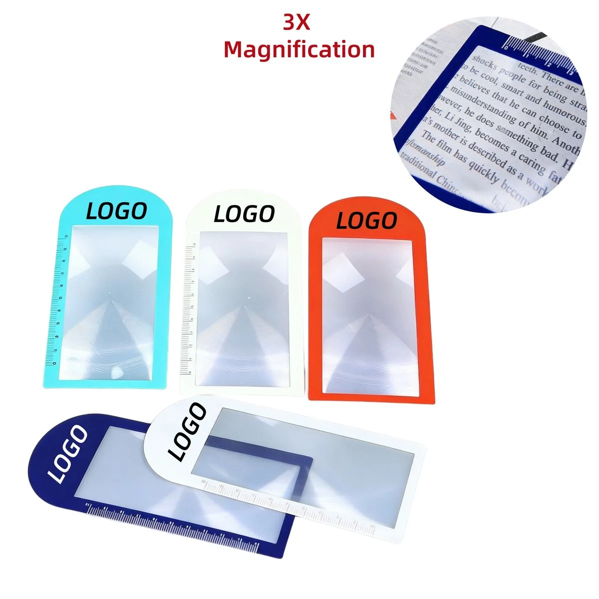 3X Bookmark Magnifier With Ruler 1