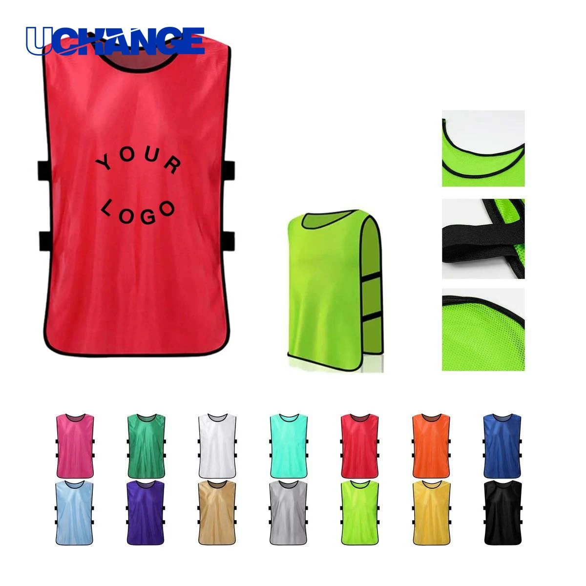 Team Training Vest with Breathable Polyester Fabric for Sports 1