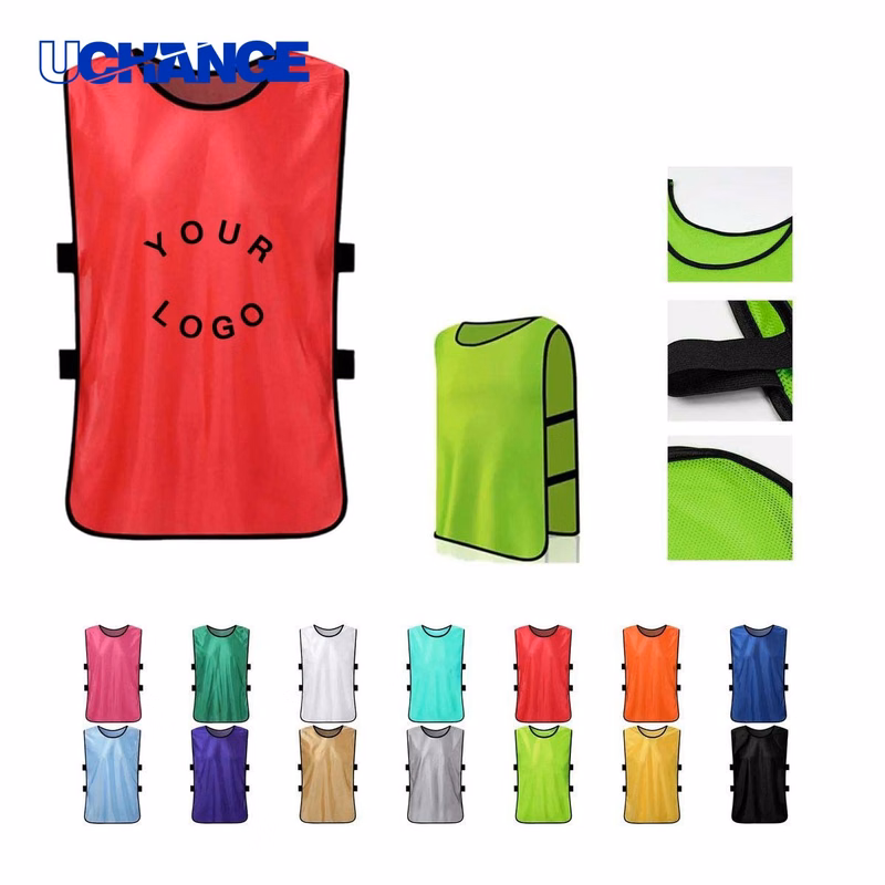 Team Training Vest with Breathable Polyester Fabric for Sports