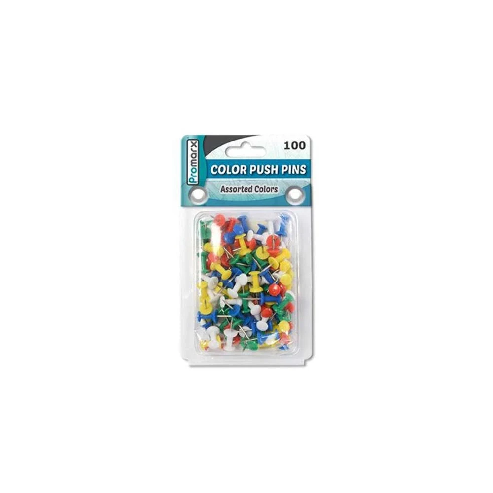 Push Pins - Assorted 100 Count 1