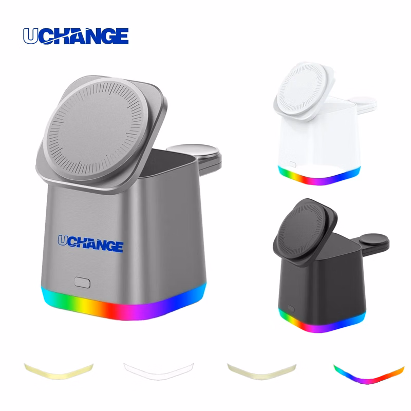 RGB Light 4 In 1 Foldable MagSafe Wireless Charger