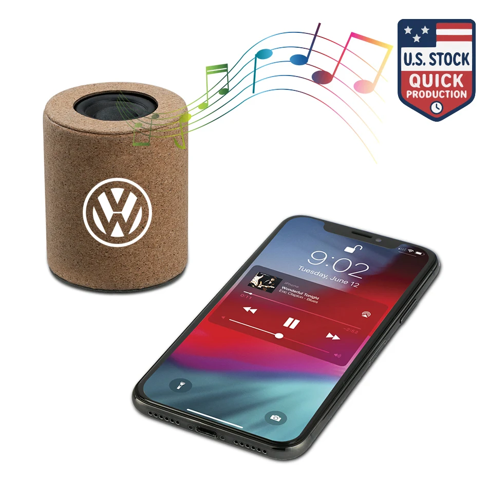 SonicWave Eco-Friendly Bluetooth Speaker With Cork Material 1
