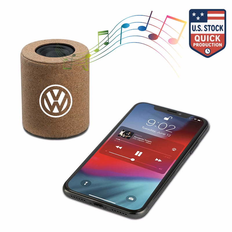 SonicWave Eco-Friendly Bluetooth Speaker With Cork Material