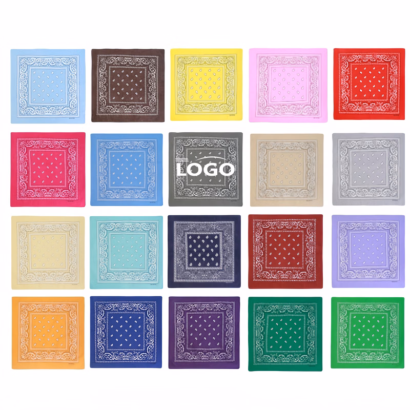 Cotton Paisley Bandana - Versatile Headwear & Accessory
