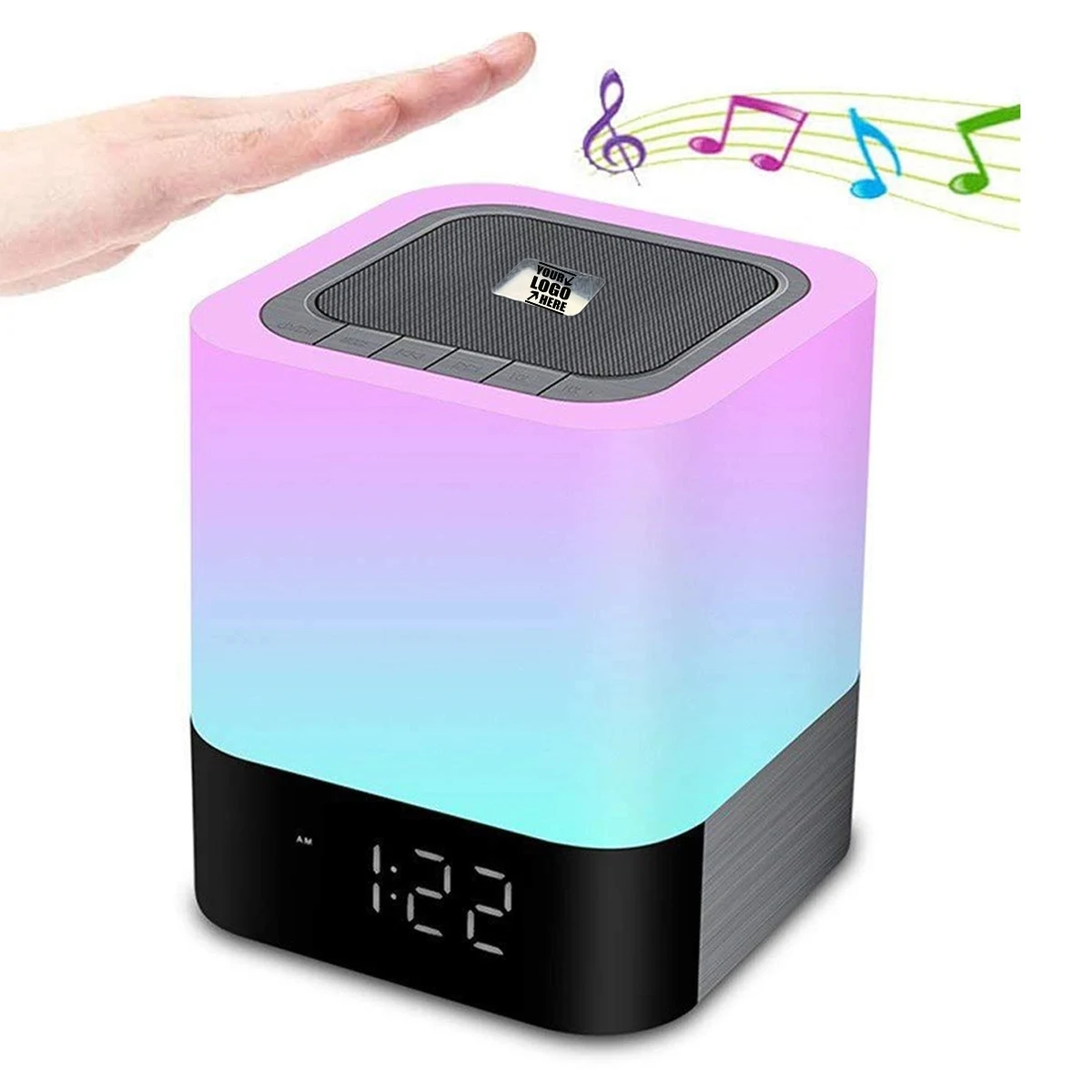 Bluetooth Speaker Night Lights Alarm Clock 1