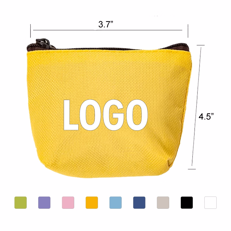 Mini Canvas Zip Pouch for Small Items