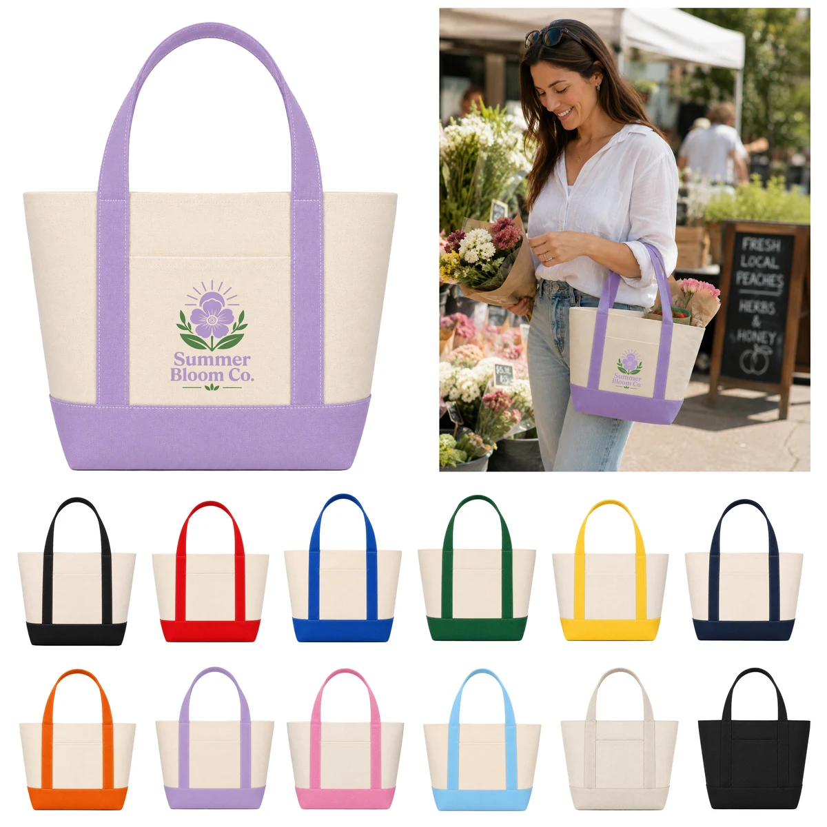 14 oz. Mini Canvas Tote Bag 1