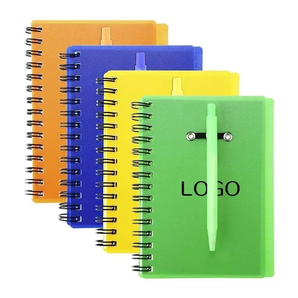 Spiral Notebook Gift Set with Ballpoint Pen 1