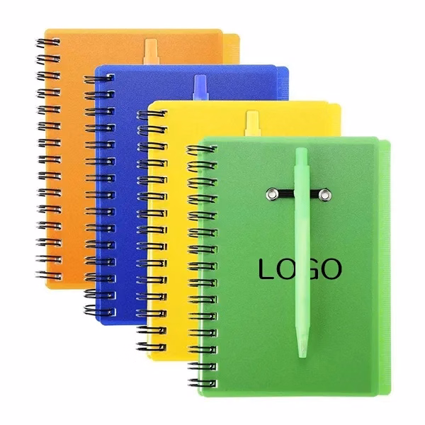 Spiral Notebook Gift Set with Ballpoint Pen