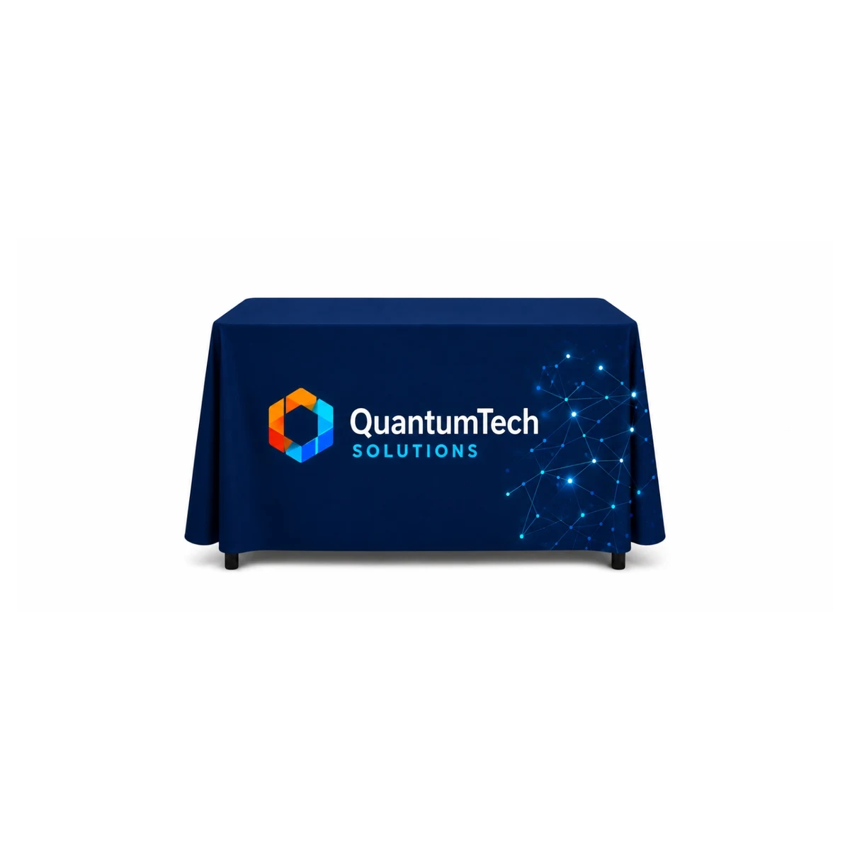 4' Liquid Repellent Table Throw, Full Color Front Panel 1