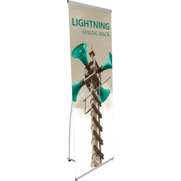 Lightning Spring Back Banner Stand 1