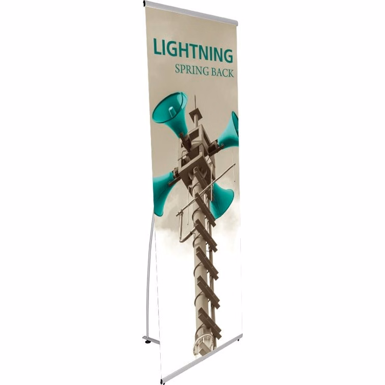 Lightning Spring Back Banner Stand