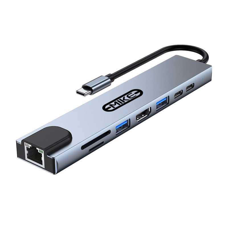8 in 1 UsB C Hub Type C to 4K HDTV Adapter