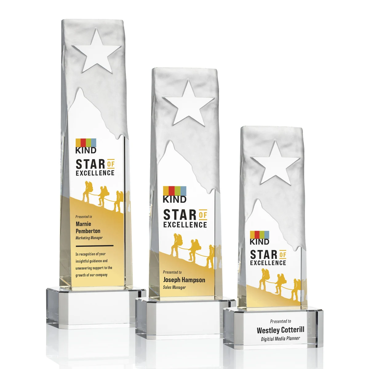 Stapleton Star VividPrint™ Award on Base - Clear 1
