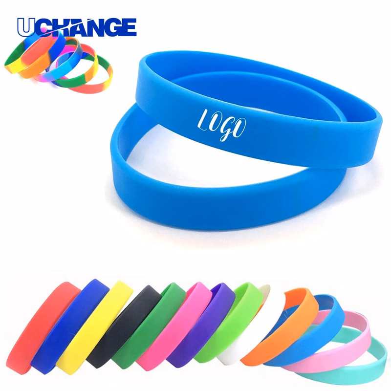 Solid Color Silicone Wristband (1/2" Wide)