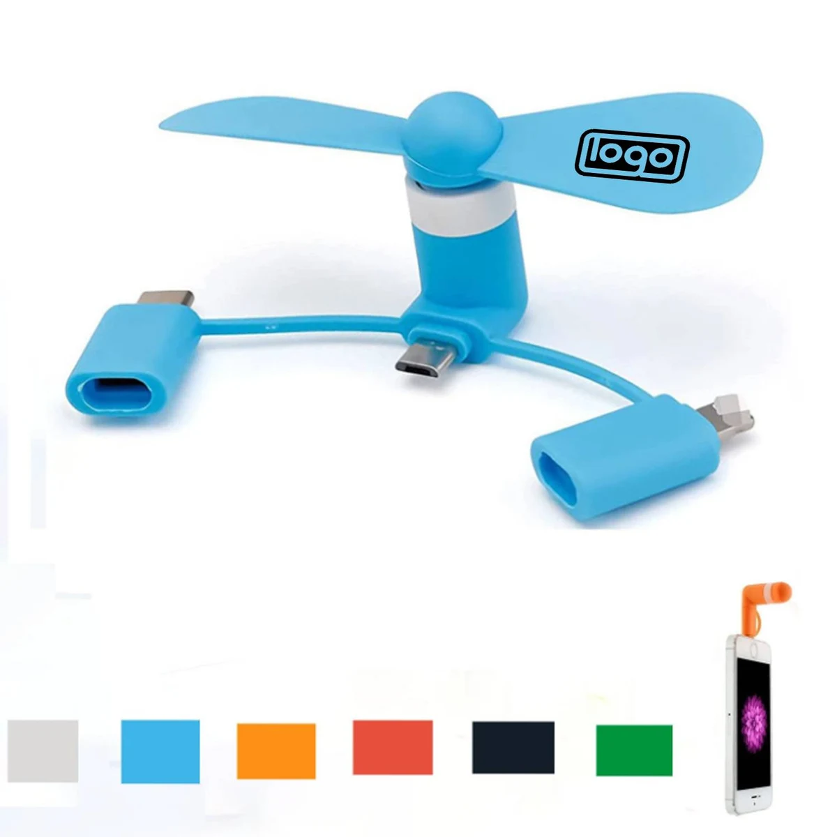 Mobile Phone Mini Data Cable Fan 1