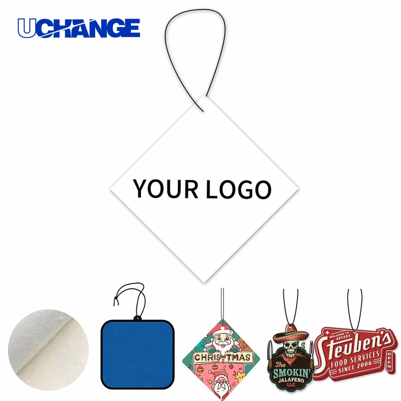 Reusable Custom Air Freshener Hang Tag with Multiple Scent Options