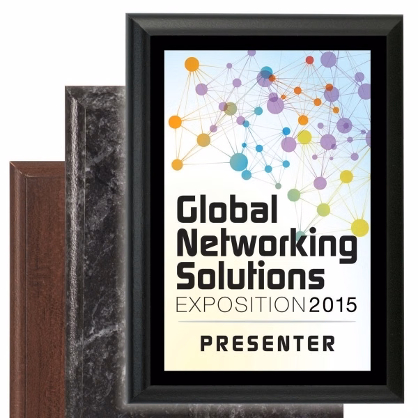 Economy Plaque (5" x 7") With Full Color Mount