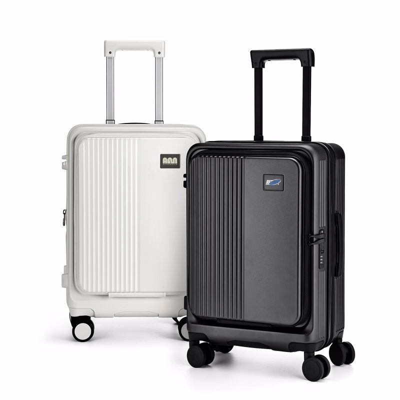 Premium Expandable Carry-On Luggage With Front Pocket